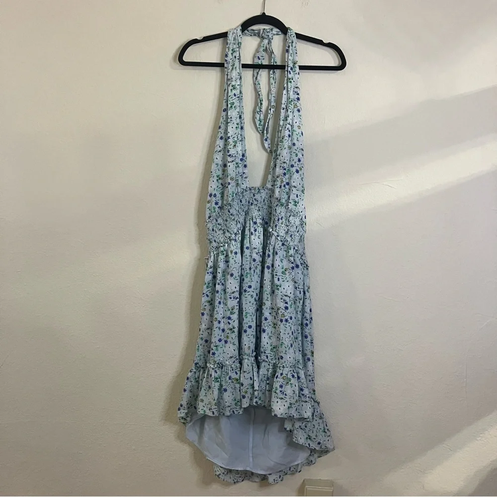 Aerie Floral Mini Dress - Blue and White - Picture 4 of 8
